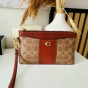COPY - Coach Brown and Tan Signature Wallet